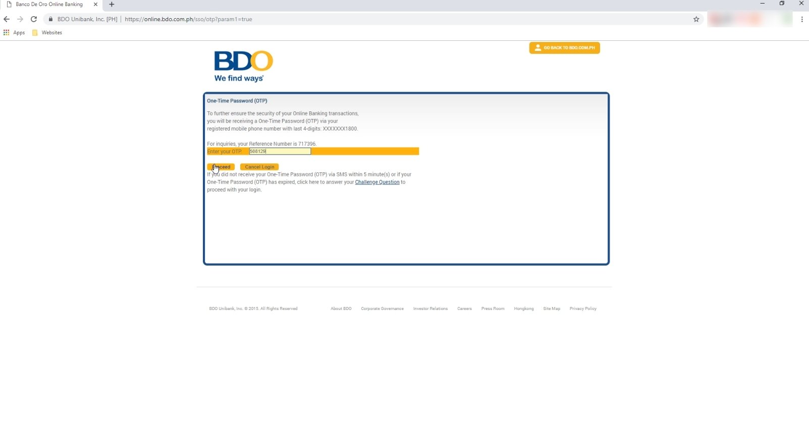 Bdo Internet Banking Bdo Online Transfer To Other Bank Investlibrary - 